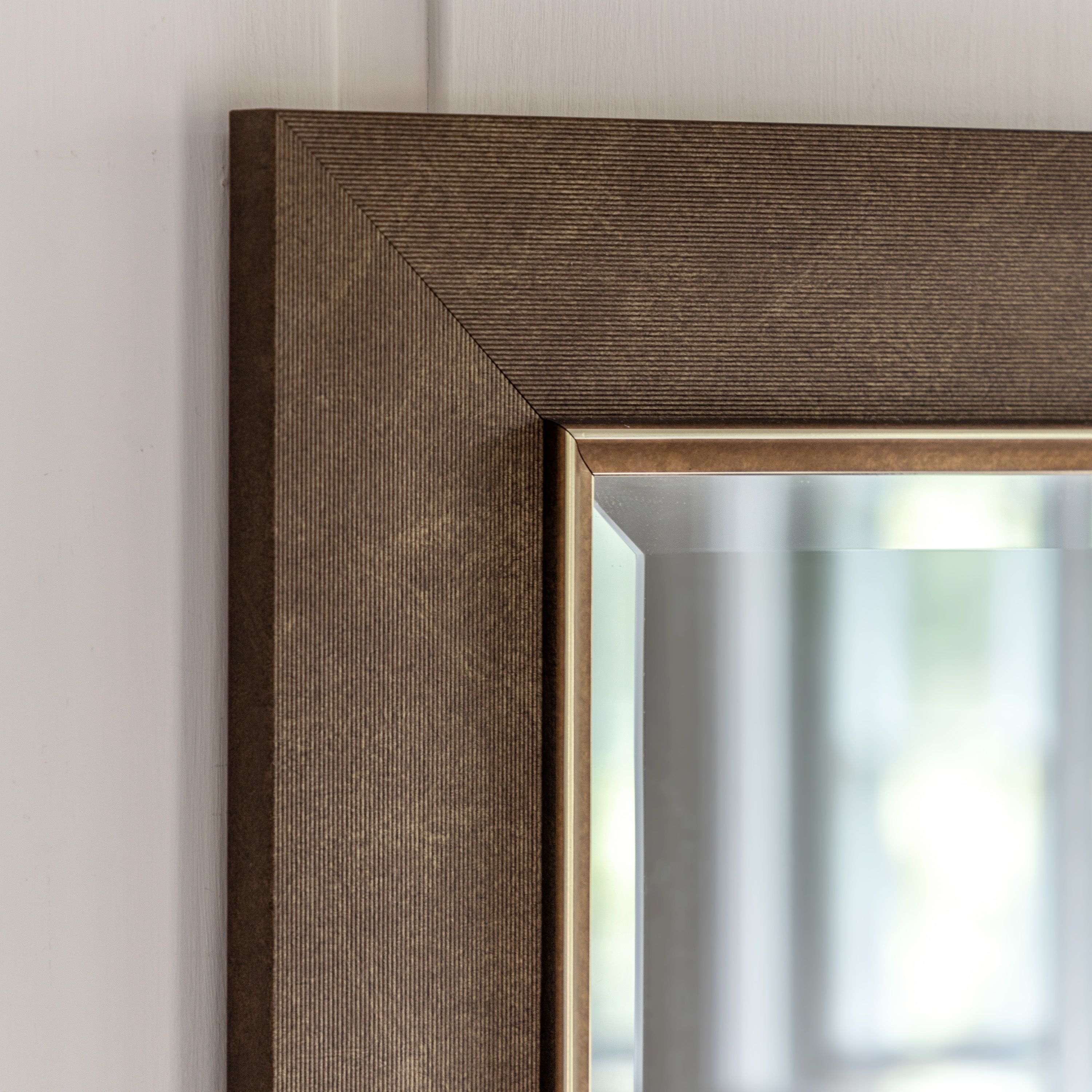 Chelsea Rustic Bronze Rectangle Wall Mirror